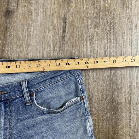 Lucky Brand Jeans 410 Athletic Slim Distressed Blue Medium Wash Men's 34 X 30 - Picture 7 of 9